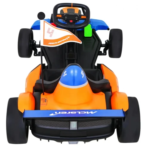 Pomaranczowy elektryczny samochód dla dzieci Gokart McLaren Drift.webp
