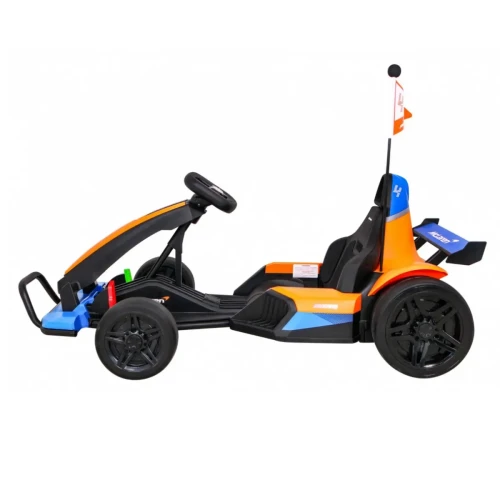 Pomoranczowy gokard na akumulator Gokart McLaren Drift.webp