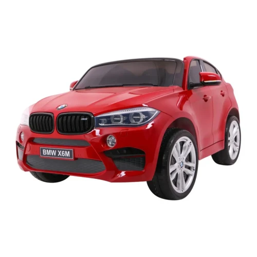 Czerwone autko na akumulator SUV BMW X6M XXL dla 2 dzieci.webp