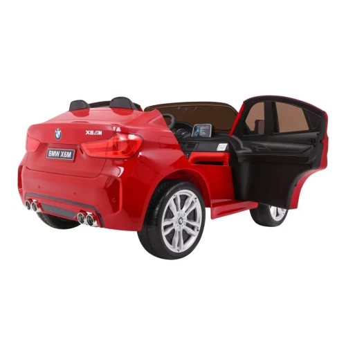 Czerwone auto elektryczne dla dzieci SUV BMW X6M XXL dla 2 dzieci.webp