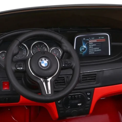 Czerwony samochod dla dziecka na pilot SUV BMW X6M XXL dla 2 dzieci.webp
