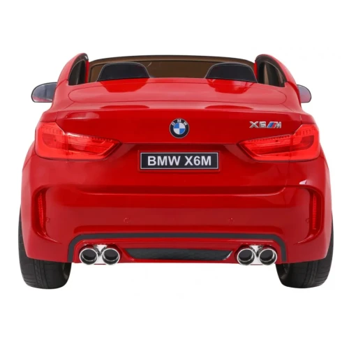 Czerwony samochód akumulatorowy dla dzieci SUV BMW X6M XXL dla 2 dzieci.webp