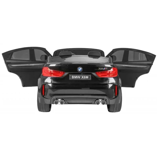 Czarny samochod dla dziecka na pilot SUV BMW X6M XXL dla 2 dzieci.webp