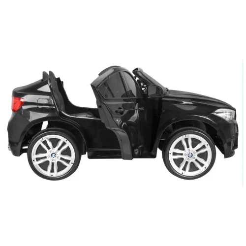 Czarny samochodzik elektryczny dla  dzieci SUV BMW X6M XXL dla 2 dzieci.webp