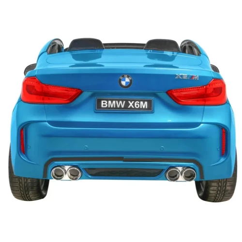 Niebieski samochód akumulatorowy dla dzieci SUV BMW X6M XXL dla 2 dzieci.webp