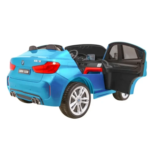 Niebieskie auto elektryczne dla dzieci SUV BMW X6M XXL dla 2 dzieci.webp