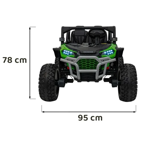 Zielony samochodzik elektryczny dla dzieci Buggy dla Dzieci - HONDA Talon 4x4.webp