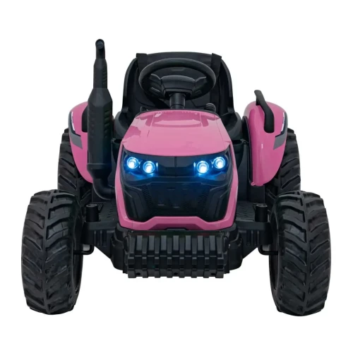 Różowy samochód elektryczny dla dzieci z pilotem traktor na Akumulator dla Dziewczynki.webp