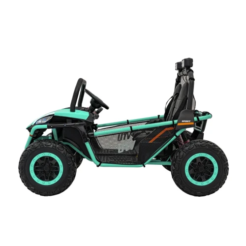 Zielone auto na akumulator dla 5 latka Buggy na Akumulator - FASTER.webp