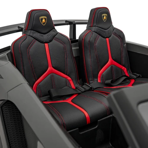 Szare elektryczne auto dla dzieci Lamborghini Aventador SV.webp