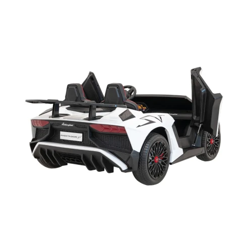 Białe auto elektryczne dla dzieci  Lamborghini Aventador SV.webp