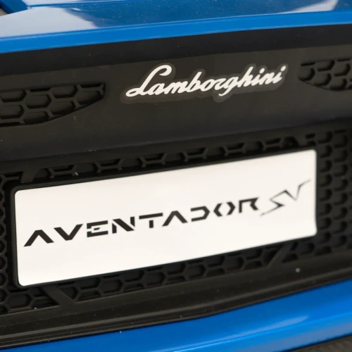 Niebieski samochodzik dla dziecka na akumulator  Lamborghini Aventador SV.webp