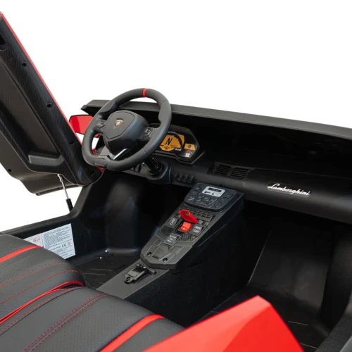 Czerwony elektryczny samochód dla dzieci Lamborghini Aventador SV.webp