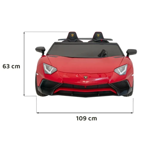 Czerwony samochód akumulatorowy dla dzieci Lamborghini Aventador SV.webp