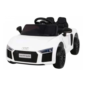 Białe auto elektryczne dla Audi R8.webp