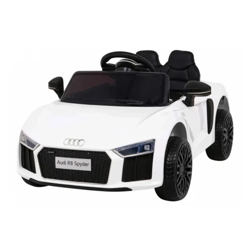 Białe auto elektryczne dla Audi R8.webp