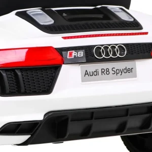 Biały elektryczny samochód dla dzieci Audi R8.webp