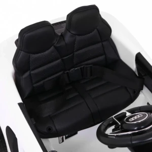 Biały samochodzik dla dziecka na akumulator Audi R8.webp