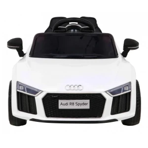 Biały samochodzik elektryczny dla dzieci Audi R8.webp