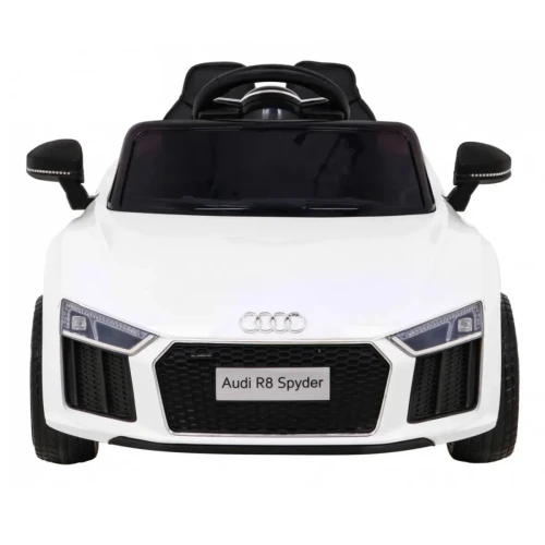 Biały samochodzik elektryczny dla dzieci Audi R8.webp