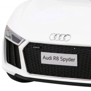 Biały samochód akumulatorowy dla dzieci Audi R8.webp