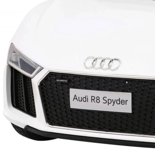 Biały samochód akumulatorowy dla dzieci Audi R8.webp