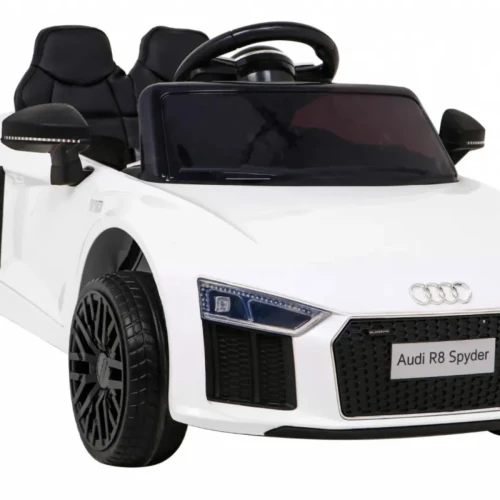 Biały samochód elektryczny dla dzieci Audi R8.webp