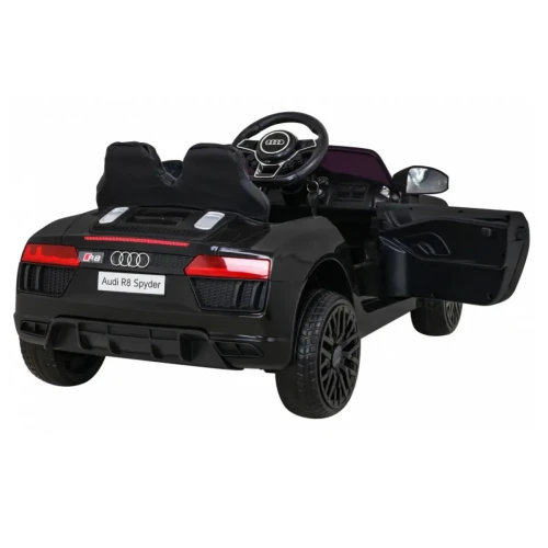 Czarne auto na akumulator Audi R8.webp
