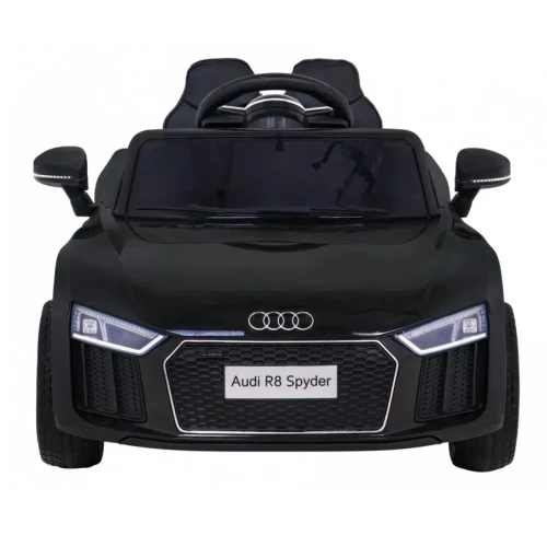 Czarny samochodzik elektryczny dla dzieci Audi R8.webp