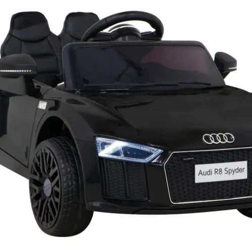 Czarny samochód elektryczny dla dzieci Audi R8.webp