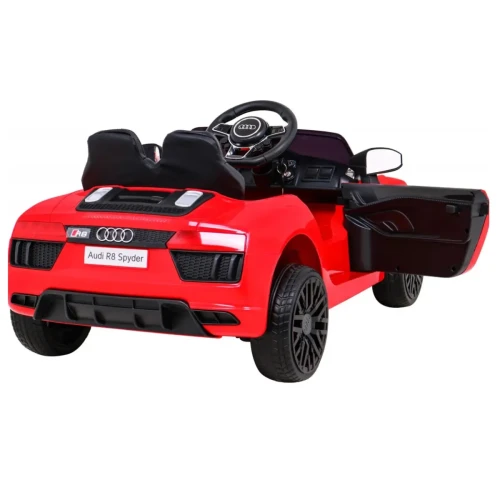 Czerwone auto na akumulator Audi R8.webp