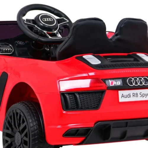 Czerwony samochodzik dla dziecka na akumulator Audi R8.webp
