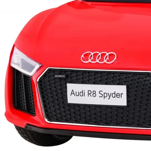 Czerwony samochód akumulatorowy dla dzieci Audi R8.webp