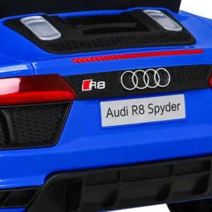 Niebieski elektryczny samochód dla dzieci Audi R8.webp