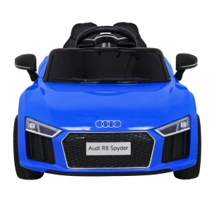 Niebieski samochodzik elektryczny dla dzieci Audi R8.webp