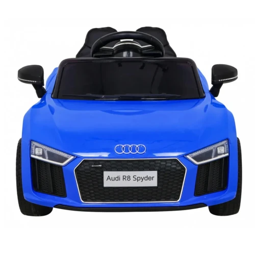 Niebieski samochodzik elektryczny dla dzieci Audi R8.webp