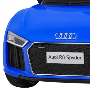 Niebieski samochód akumulatorowy dla dzieci Audi R8.webp