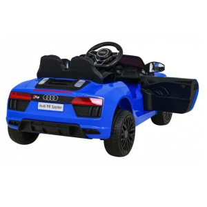 Niebieskie auto na akumulator Audi R8.webp