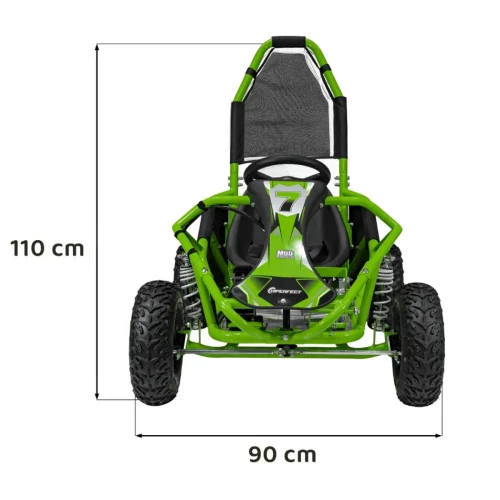 Zielony samochód na akumulator dla dzieci Buggy dla Dziecka - Gokart MUD MONSTER.webp