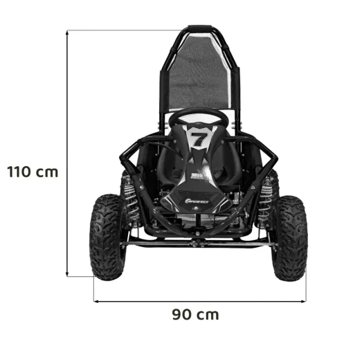 Czarny samochód na akumulator dla dzieci Buggy dla Dziecka - Gokart MUD MONSTER.webp