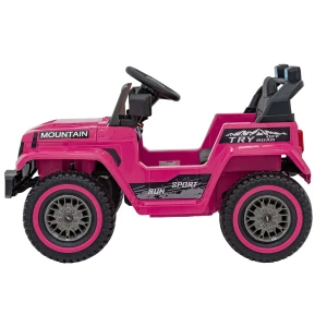 Różowe auto elektryczne dla dzieci terenowe na pilota - Off Road MOUNTAIN.webp