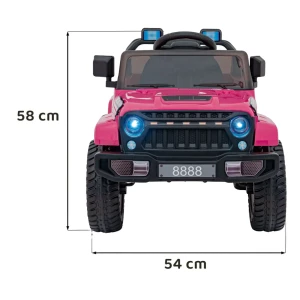 Różowy samochód na akumulator dla dzieci terenowe na pilota - Off Road MOUNTAIN.webp