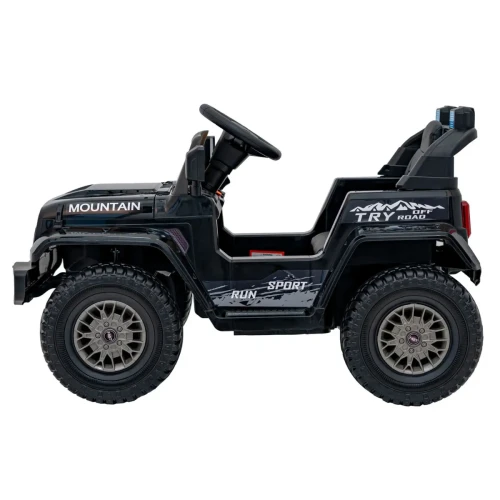 Czarne auto elektryczne dla dzieci terenowe na pilota - Off Road MOUNTAIN.webp