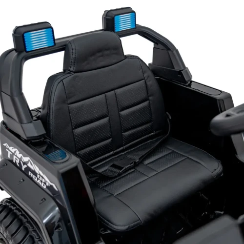 Czarne elektryczne auto dla dzieci terenowe na pilota - Off Road MOUNTAIN.webp