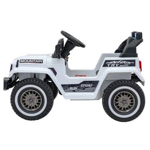 Białe auto elektryczne dla dzieci terenowe na pilota - Off Road MOUNTAIN.webp