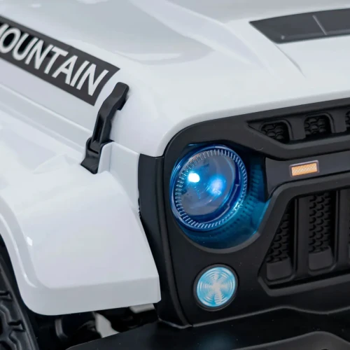 Białe auto na akumulator dla 5 latka terenowe na pilota - Off Road MOUNTAIN.webp