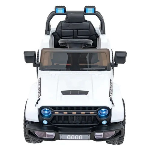 Biały samochodzik elektryczny dla dzieci terenowe na pilota - Off Road MOUNTAIN.webp