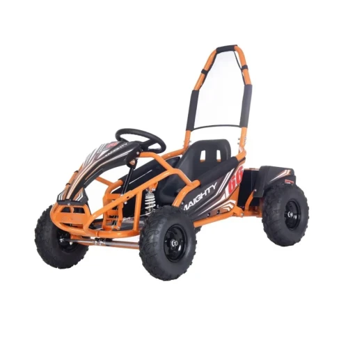 Pomaranczowy auto dla dziecka na akumulator  Gokart Elektryczny MAIGHTY.webp