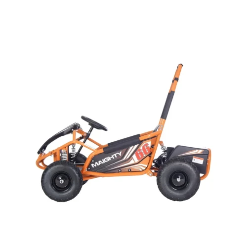 Pomaranczowy auto na akumulator dla 5 latka Gokart Elektryczny MAIGHTY.webp