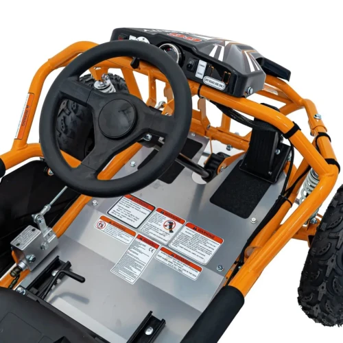 Pomaranczowy gokard na akumulator Gokart Elektryczny MAIGHTY.webp